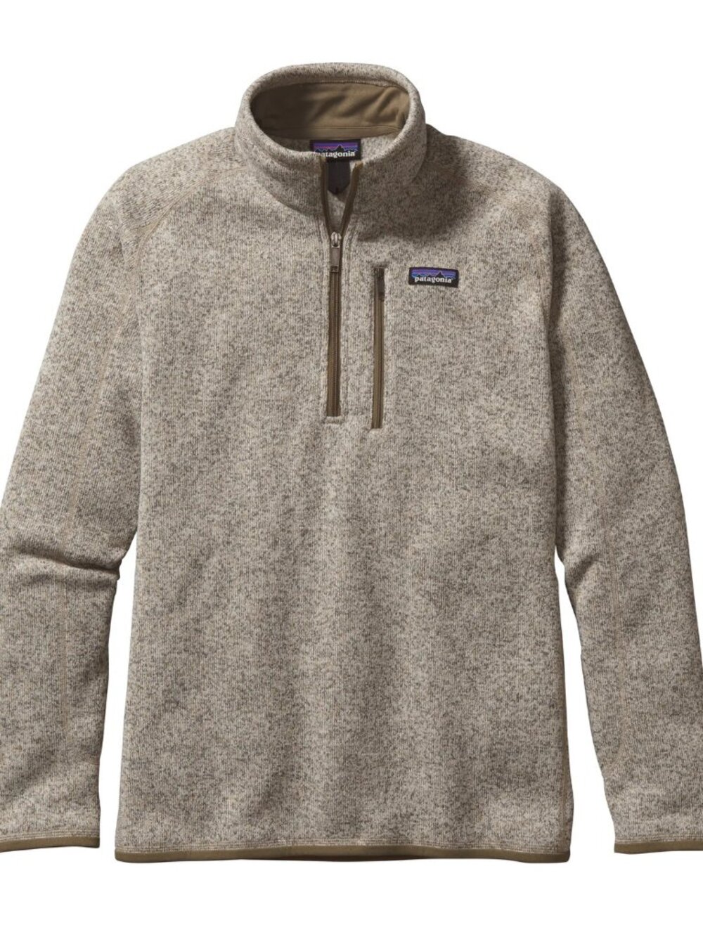 Patagonia Better Sweater Quarter-Zip Fleece Men's XXL Gray/Cream Heather EUC